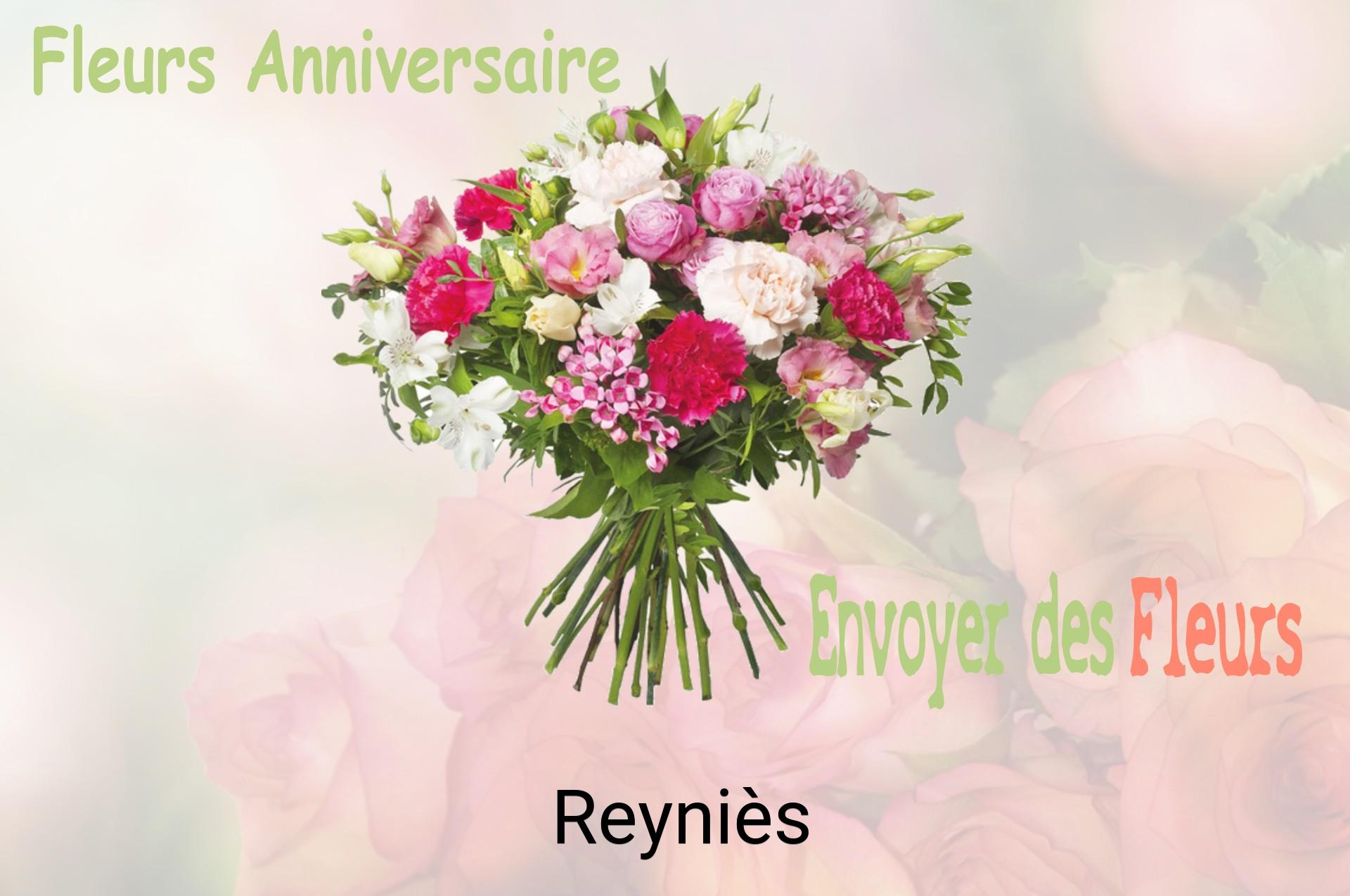 Bouquet de fleurs d’anniversaire livré à Reyniès