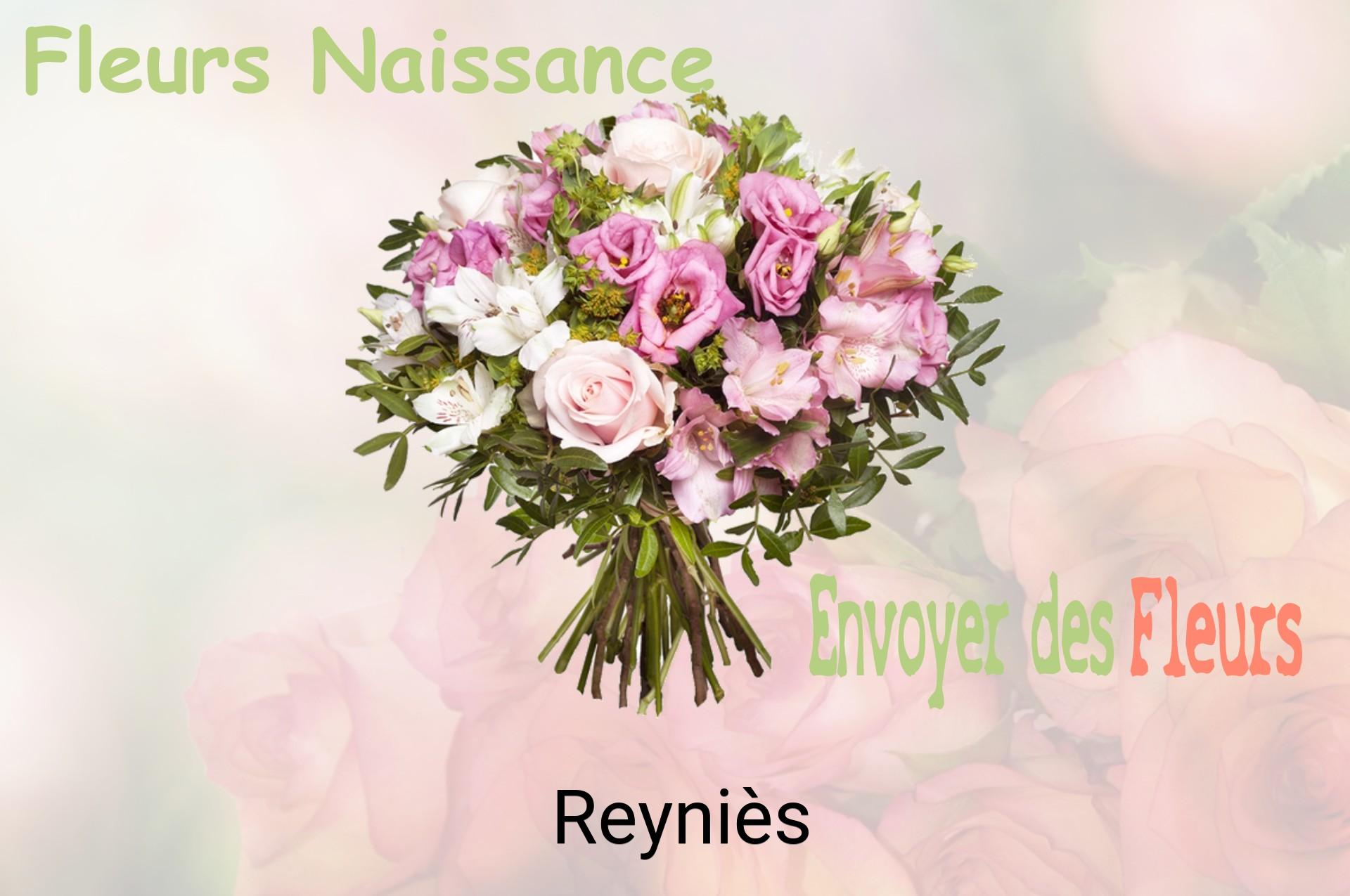 Bouquet de fleurs de naissance livré à Reyniès